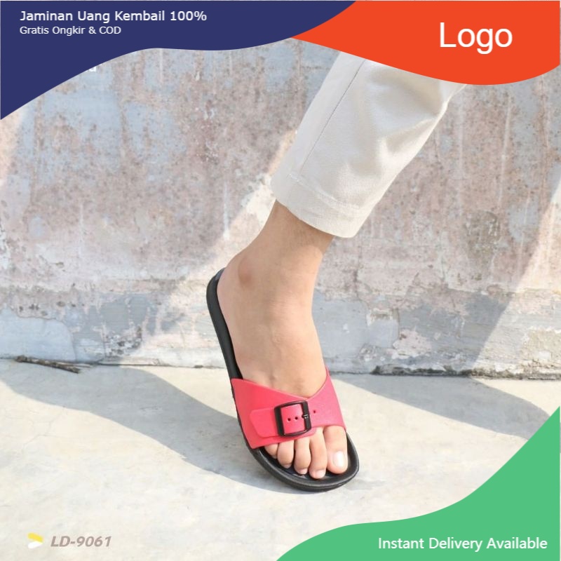 *New* YUMEIDA 9061 size 37-41 Sandal Karet Wanita Selop Gesper Ringan