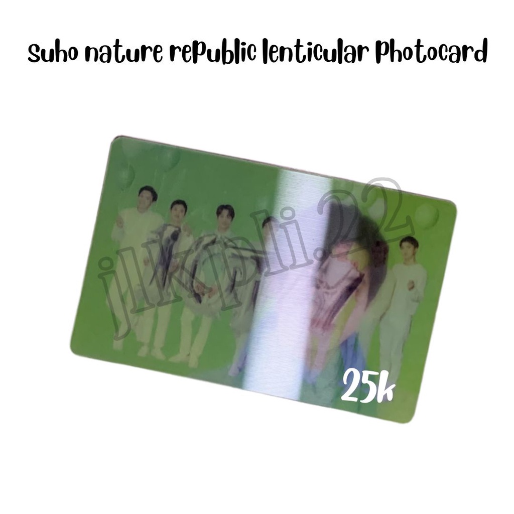 Nature Republic EXO Suho Group Lenticular Photocard Lenti Natrep