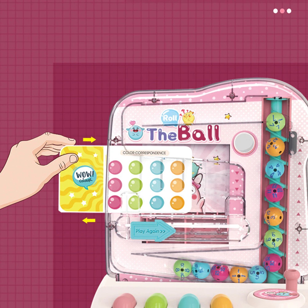 Mainan Edukasi Anak Puzzle Roll The Ball Game Machine