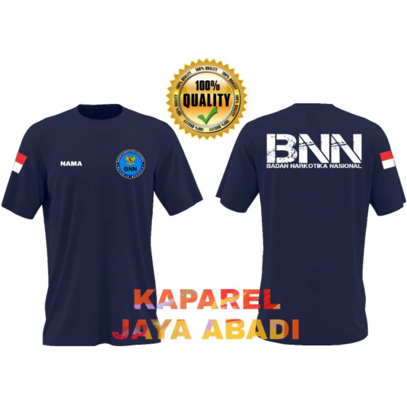 Kaos Logo BNN/Baju BNN/Atasan Pria Wanita BNN Badan Narkotika Nasional Lengan Pendek Kaos BNN Terlar