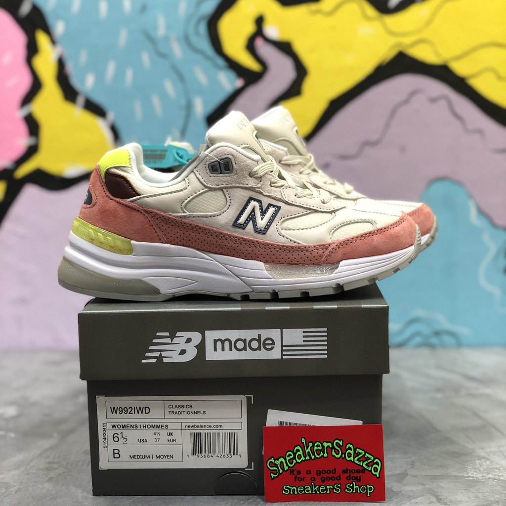 Sepatu New balance 992 USA Ceam Pink
