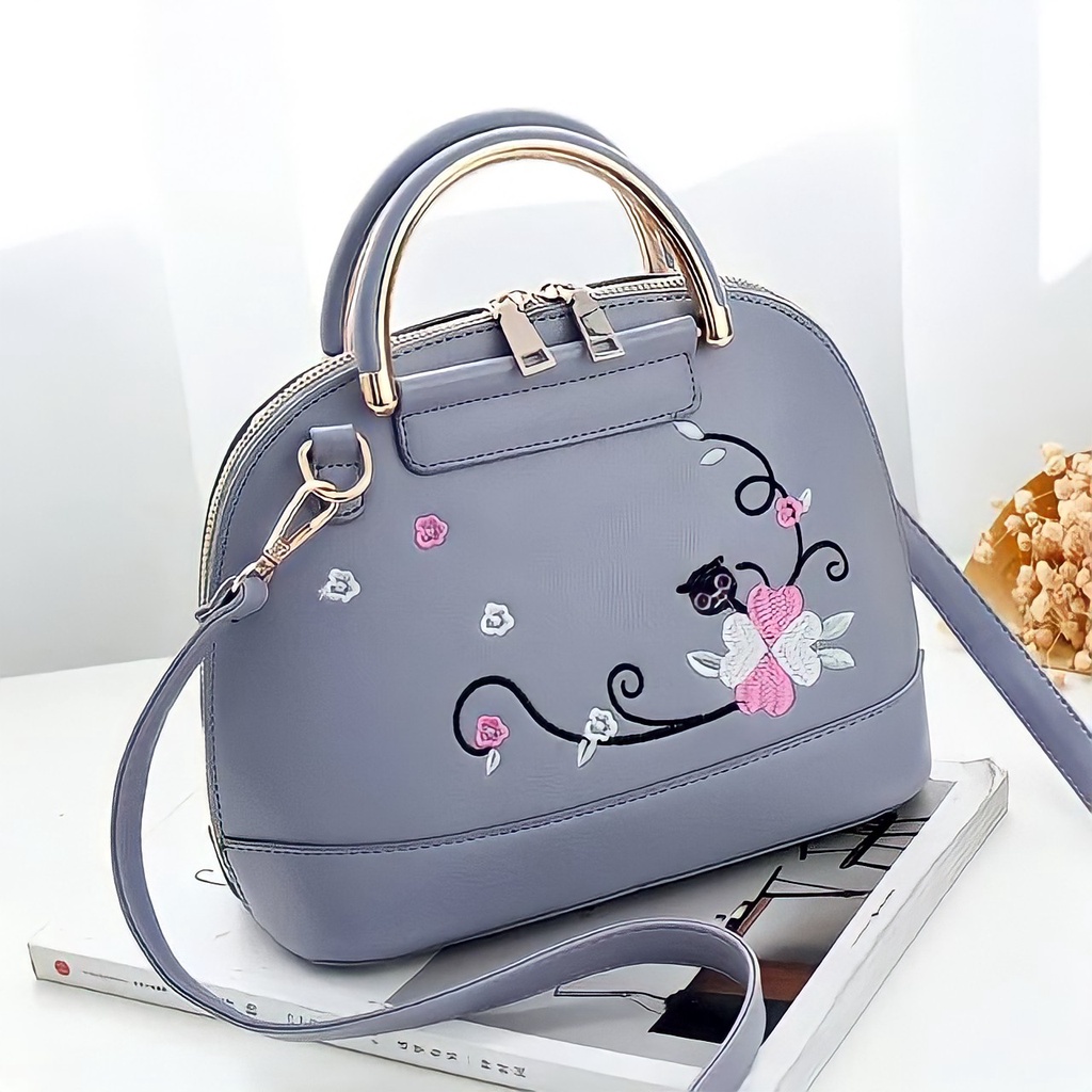 Tas Selempang Wanita Korea Hitam / Tas Selempang Wanita Murah / Tas Ibu Ibu Kondangan / Tas Kondanga