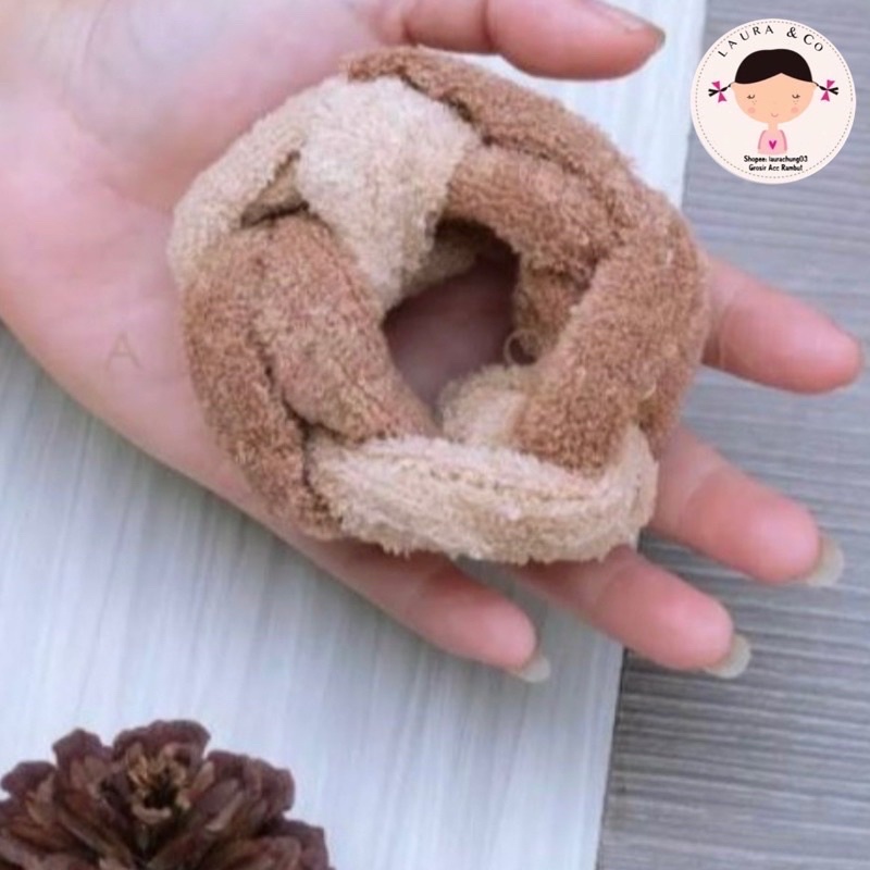 Ikat Rambut Kepang Lilit 6PC Grosir Handuk Kain