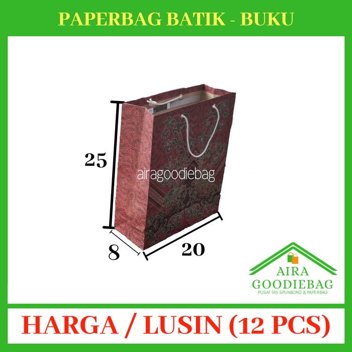 

BISA BAYAR DITEMPAT Paperbag batik ukuran Buku TERLARIS