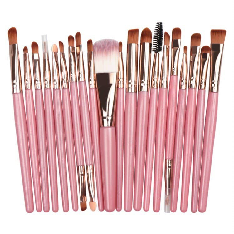 ASK.id - 1Set Paket Kuas Makeup Kuas Make up Kosmetik Rias isi20 Pcs Brush Make UP 20 Set In