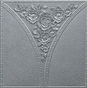 Stiker Dinding 3d Bahan Busa Tahan Air Warna Putih Emas Silver Biru Pink Coklat Indonesia 2021-2# gray