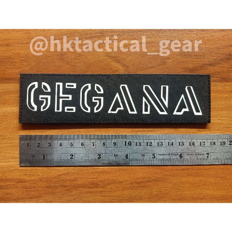 PATCH RUBBER GEGANA MODEL LASER CUTTING