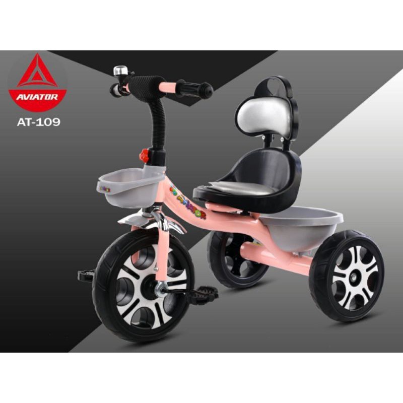 Sepeda Anak Bayi Balita Dorong Roda 3 Tricycle Aviator AT109 BMX Ban Eva By Pacific-3