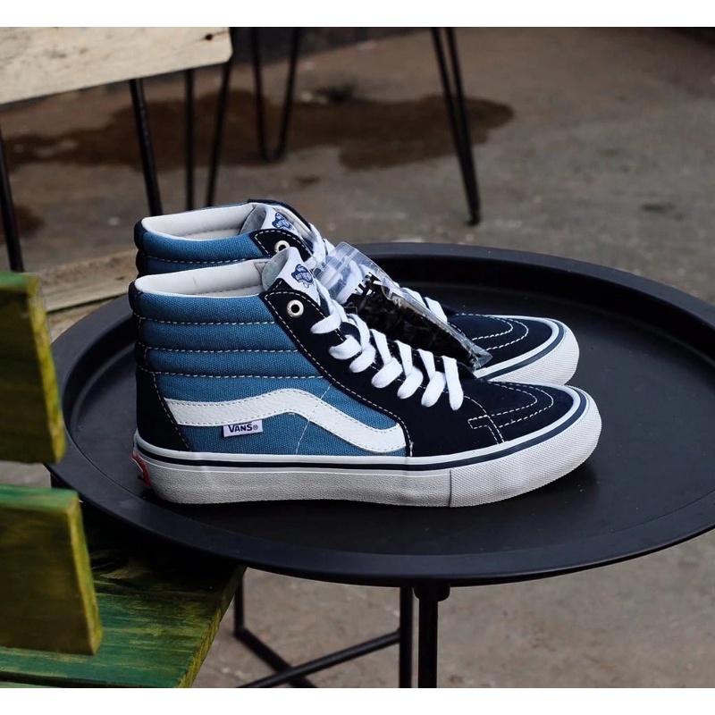 V4NS SK8-HI PRO NAVY/WHITE ORIGINAL 100%