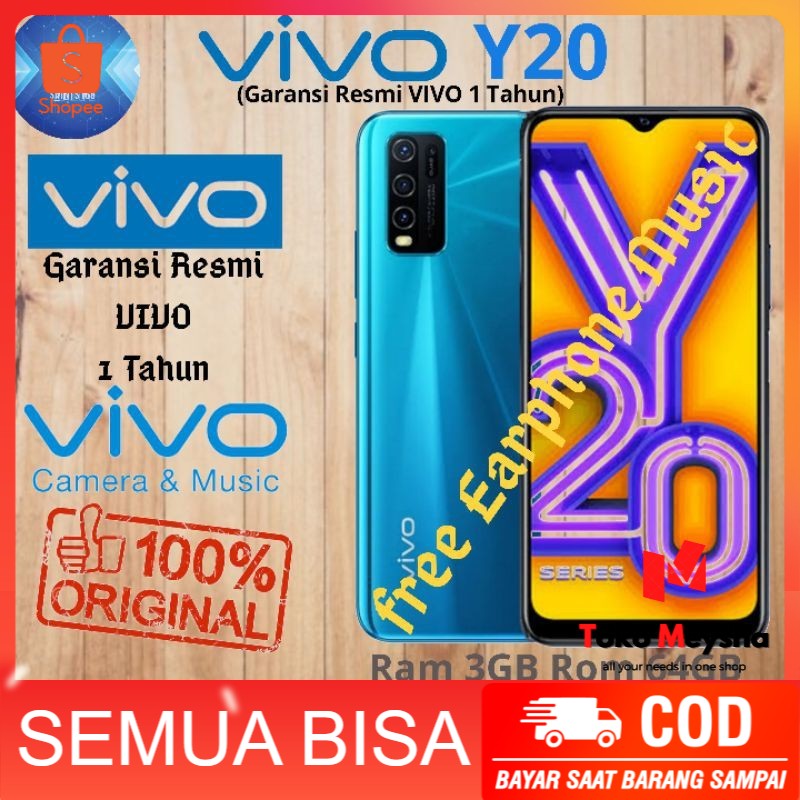 Vivo Y20 / Y20S Ram 8GB Rom 128GB 3/64 & 8/128 Garansi Resmi Vivo 1 Tahun - New Original