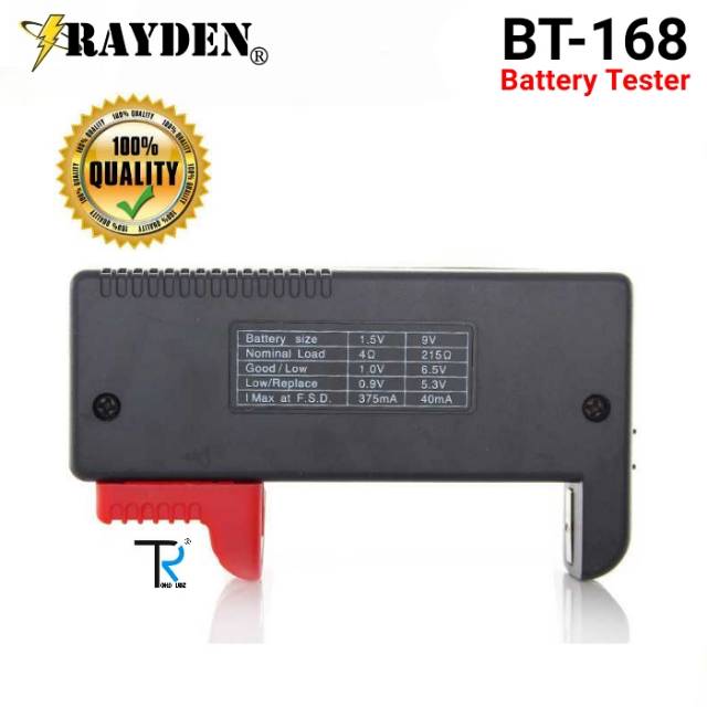 Baterai Test Cek Batre Tester Alat Ukur Volt Daya Kapasitas Battery BT168A