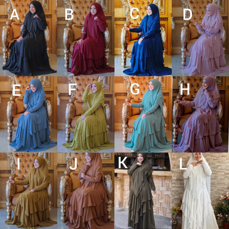 Khayla syari polos vol 2 premium by Yodizein