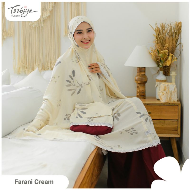 Mukena Tazbiya Farani Series Jumbo Dewasa Katun Rayon Motif