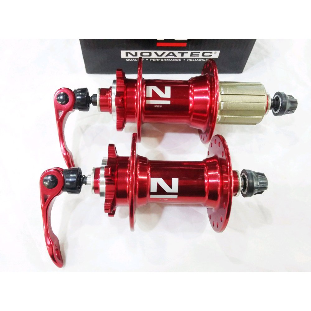 HUB FREEHUB BEARING - HUB FREEHUB NOVATEC 32H SEALED BEARING SUARA NYARING MERAH