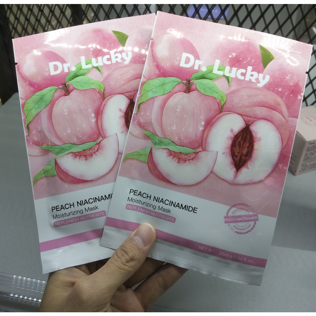 LUCKYMALL Dr LUCKY Masker Wajah KOREA Serum Buah Fruit Facial Sheet Mask Peel Off Nature Hydrate Face Mask Organik Wanita