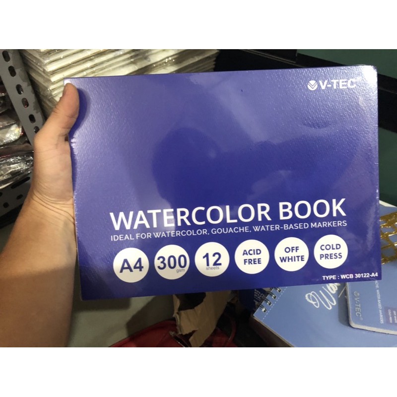 

Dck Water Color Book VTEC A4 12 Lembar 300 GSM WCB 30122A4
