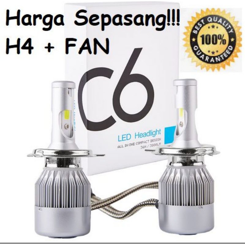 lampu led socket h4 36 watt