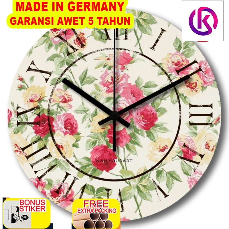 

Promo Jam Dinding Unik Artistik - Rose Wall Clock