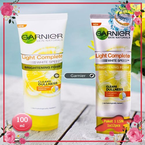Skin Care Garnier Light Complete White Speed Foam - 100ml (Paket 1Lsn)