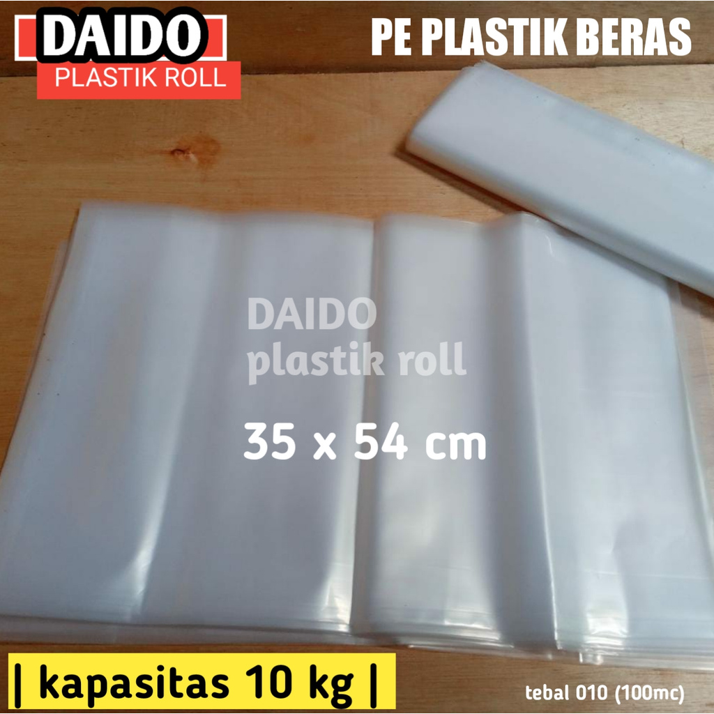 1 Pack isi 50 Plastik Beras 10 kg I Kantong Plastik PE