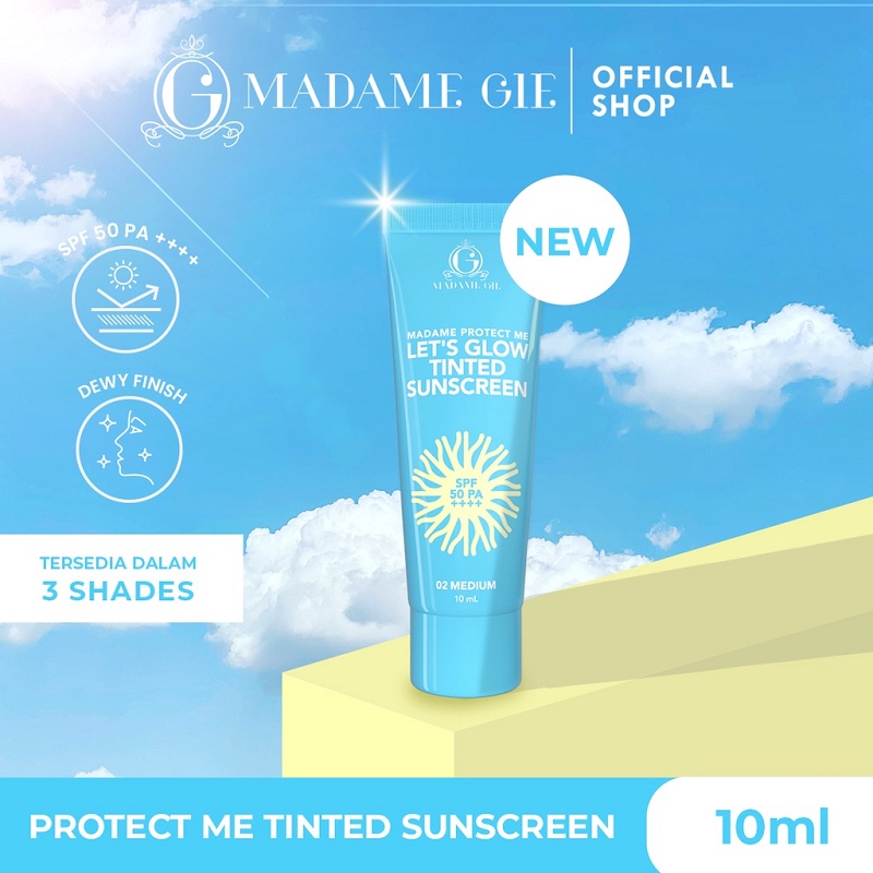 Madame Protect Me Sunscreen SPF 30 PA +++ With Calendula - Skincare Sunblock | Let's Glow Tinted Sunscreen