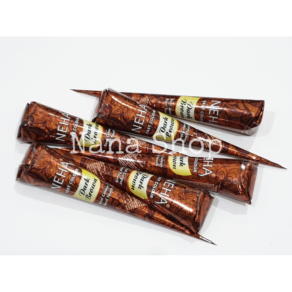 NEHA HENNA PASTE / HENNA HALAL BPOM-Dark Brown