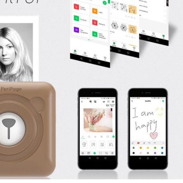 

☜ PeriPage Mini Pocket Wireless BT Thermal Printer Picture Photo Label Memo Receipt Paper ➲