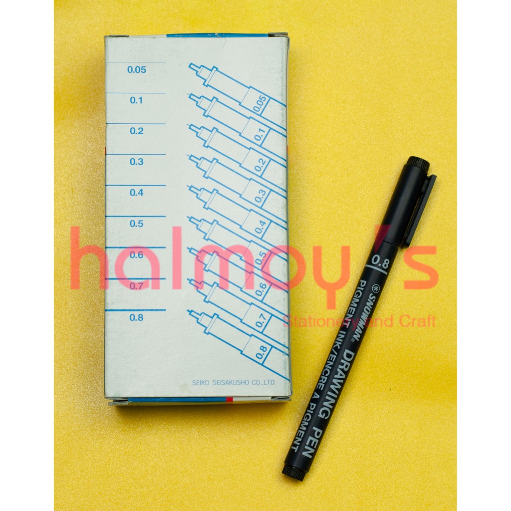 

DRAWING PEN SNOWMAN 700 FT 700 BLACK / HITAM 0.8