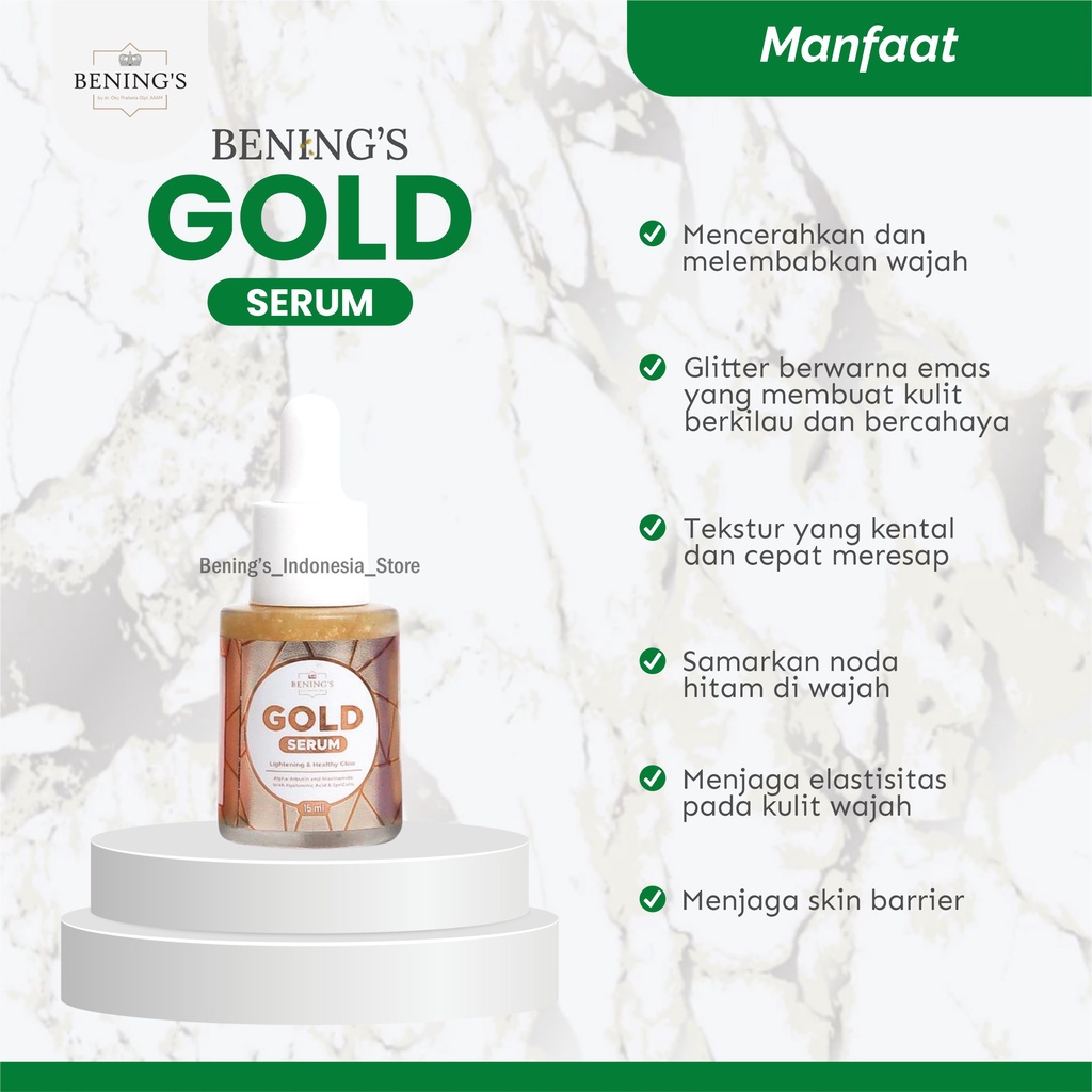 BENINGS GOLD SERUM PENCERAH WAJAH DR OKY PRATAMA / SERUM BENING SKINCARE-1