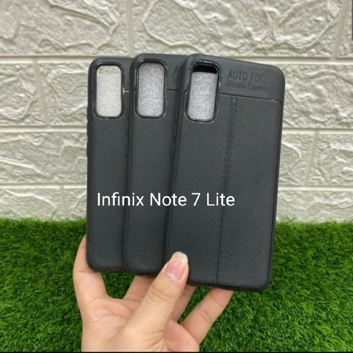 Autofocus Infinix Note 7 Note 7 Lite Smart 4 S5 Hot 9 10 11 Play Silikon Case Hitam Black Lentur