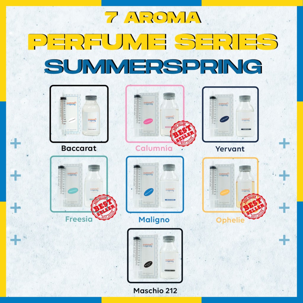 Summer Spring - Refill Botol Apel - Pengharum Pewangi Parfum Ruangan Mobil Toilet Ruang Tamu Dapur Lemari Pakaian Kamar Mandi Tidur Closet Wc - 100ml