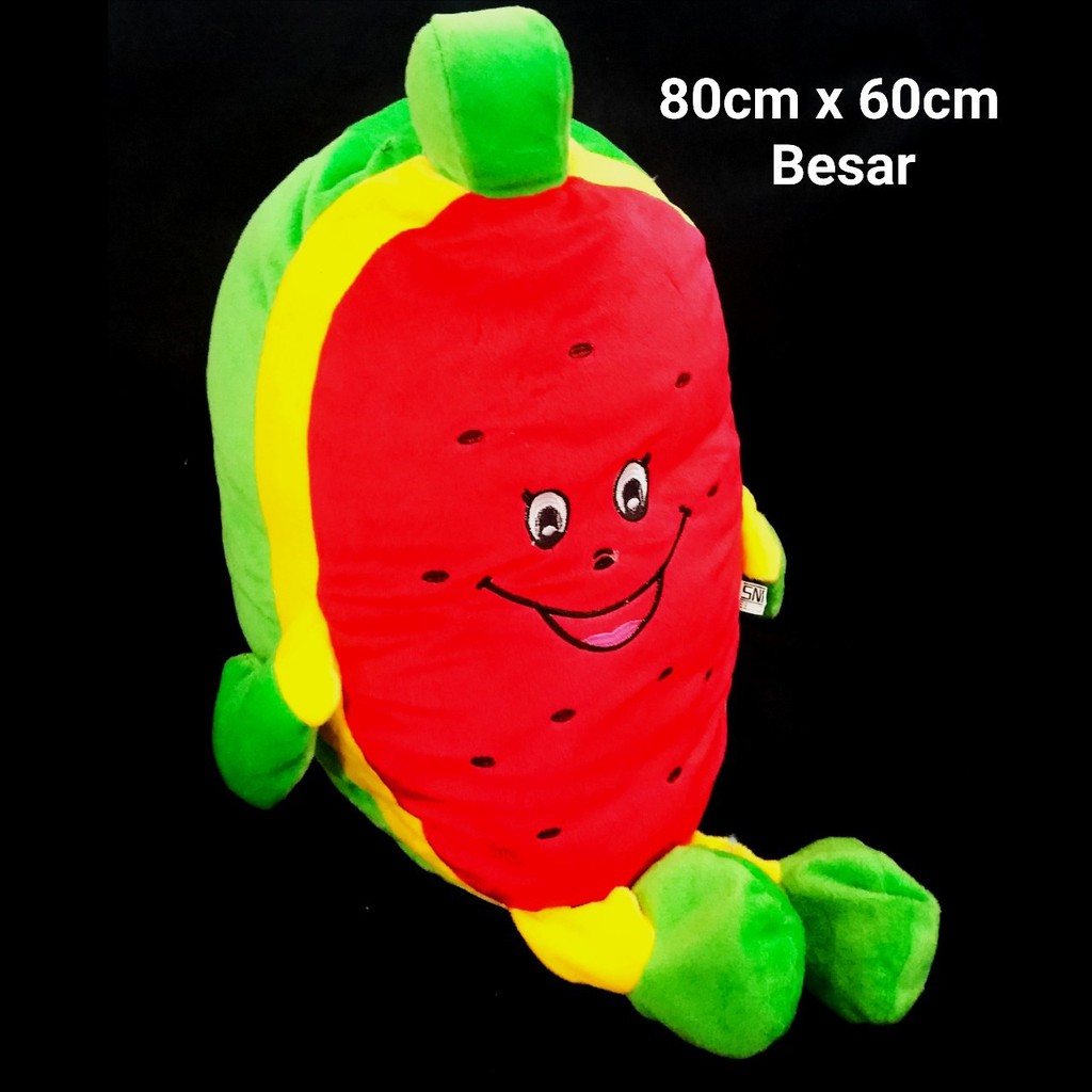 boneka semangka besar 80cm 60cm