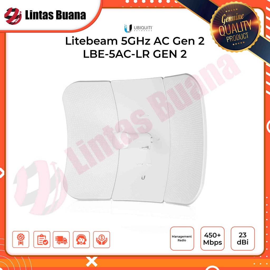 Ubiquiti LBE-5AC Gen2 Litebeam AC Gen2 23dbi UBNT LBE 5AC Gen2
