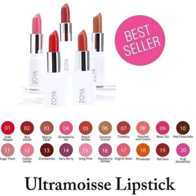 ZOYA COSMETICS ULTRAMOISSE  LIPSTIK