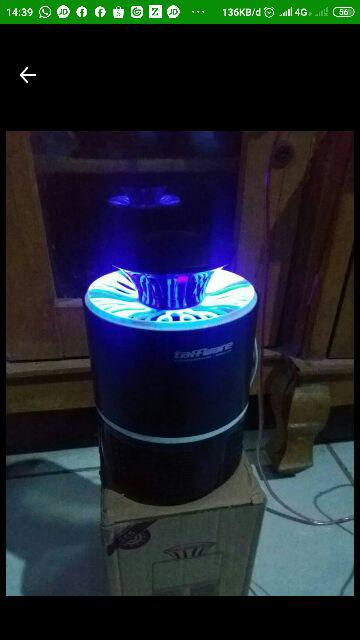 Perangkap Nyamuk Jebakan Serangga Kipas Lampu Led Uv Ultraviolet Elekrtrik Original