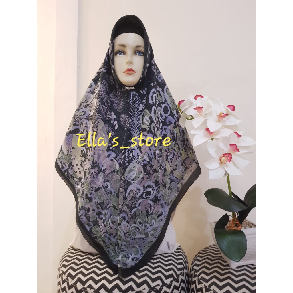 HIJAB SEGI EMPAT VOAL SQUARE MOTIF EDERRA SERIES LASER CUT | JILBAB SEGIEMPAT BUTTONSCARVES KW