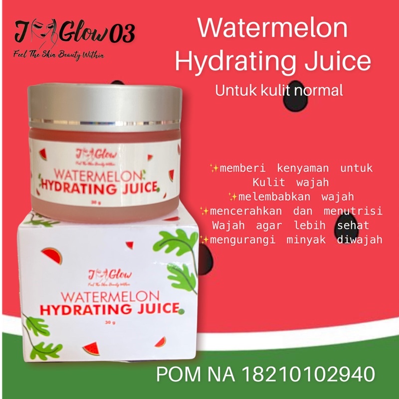 Jglow green tea / water melon Hydrating juice 30gr