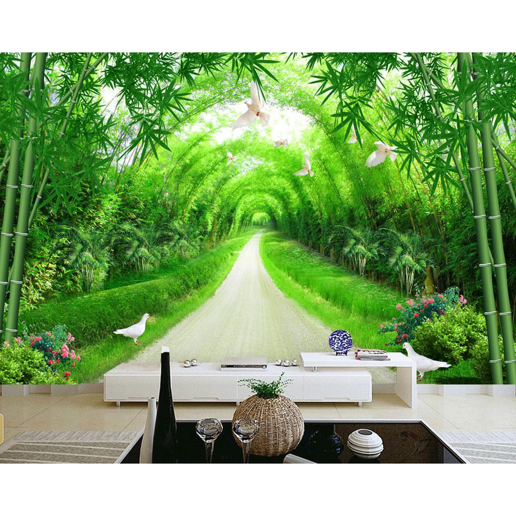 Wallpaper Dinding Tema Bambu