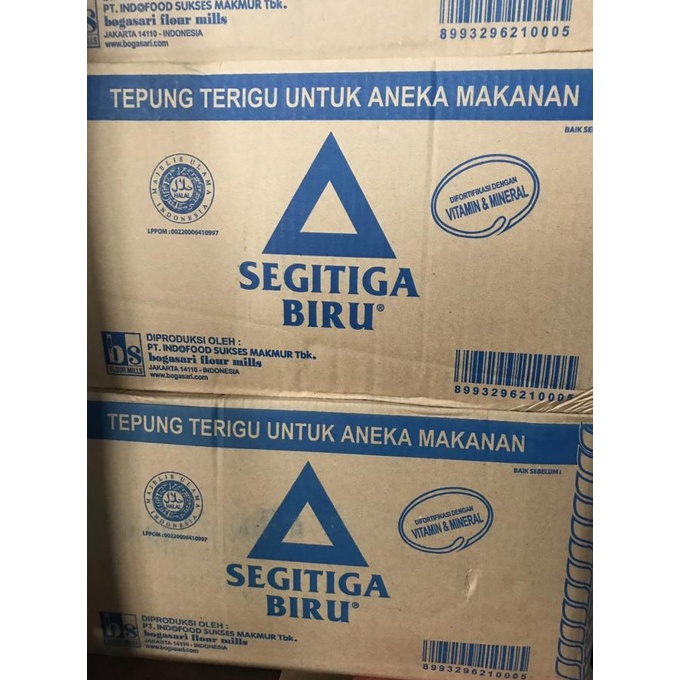 

[[COD]] Tepung Terigu Segitiga Biru 1 Dus 12 kg, Gosend Only TERUJI Kode 1298