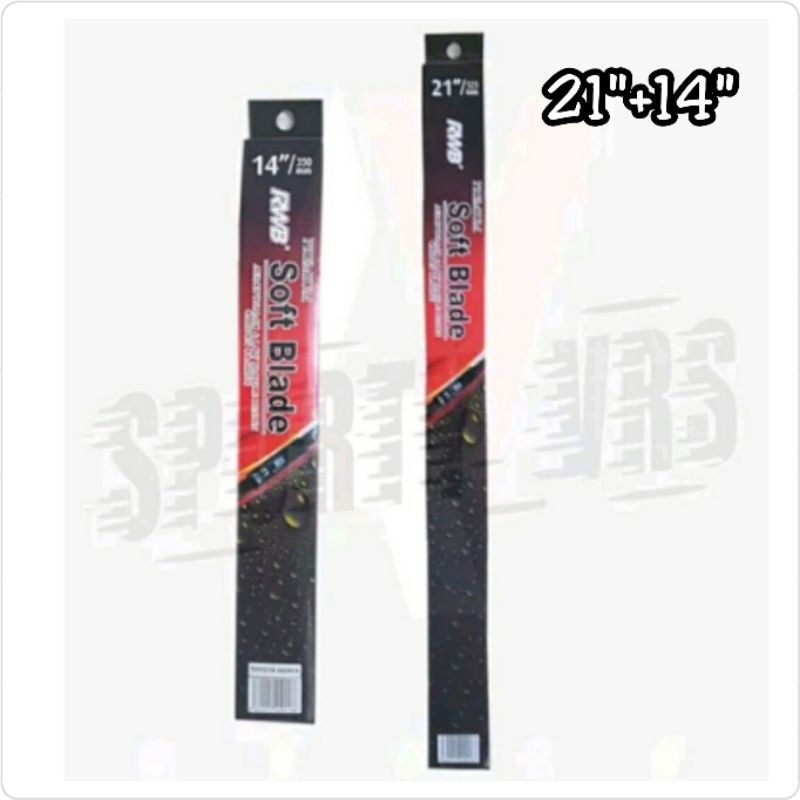 Wiper Depan Ertiga 21&quot;+14&quot; Model Soft Blade Merk RWB