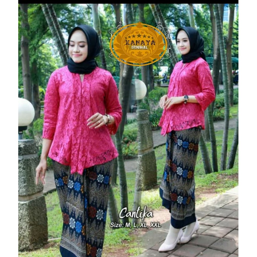 Set Kebaya Brukat Kanaya Terbaruu