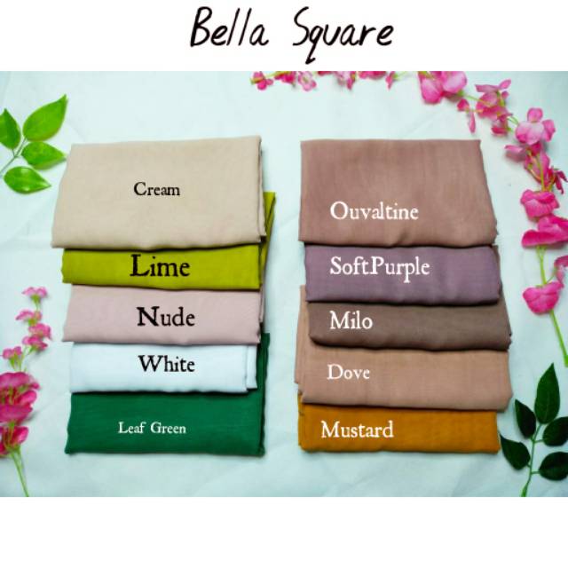 Bella Square Part 1 | Hijab Polycotton  Segiempat