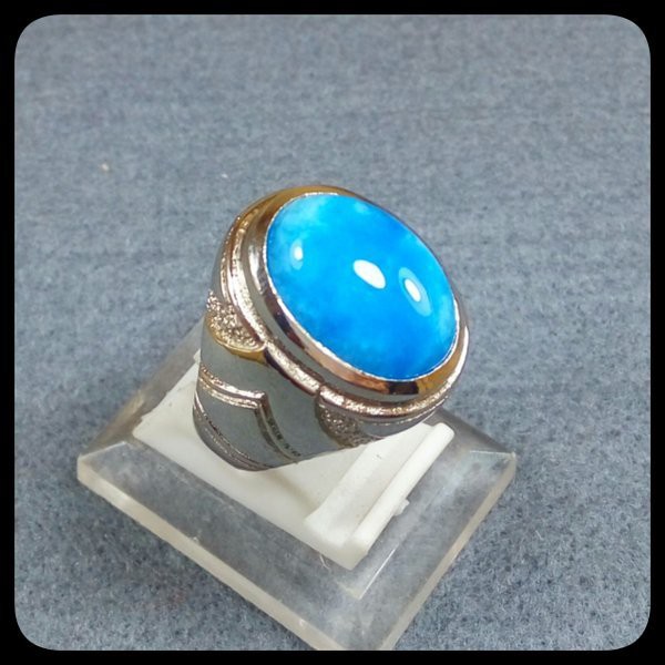 CINCIN BLUE SKY AGATE CHALCEDONY HIGH QUALITY SIZE KANTORAN