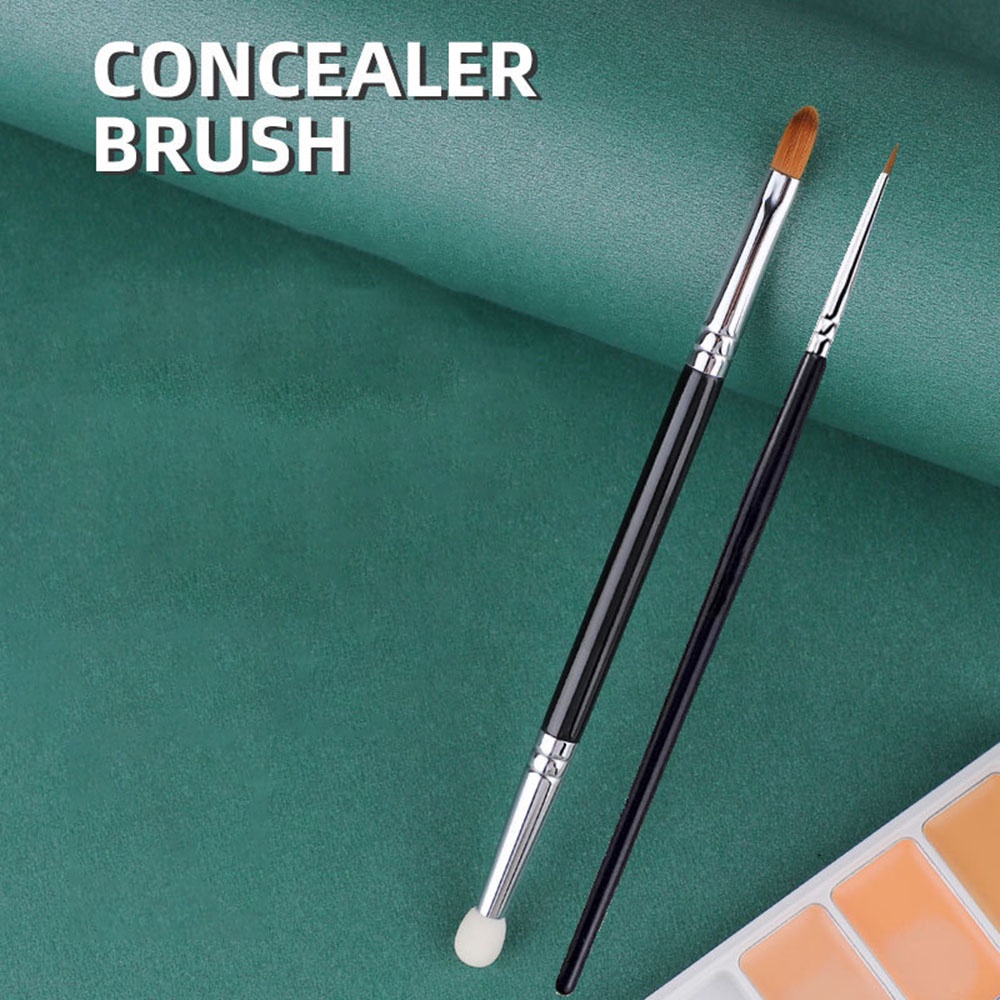 【COD Tangding】Concealer Kepala Ganda Dengan Spons Untuk Makeup