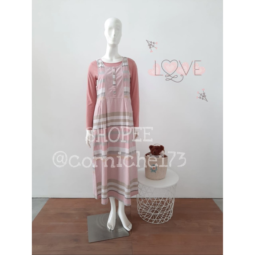 Corniche Lucy Overall Pink - TH501268 (kaos dijual terpisah)