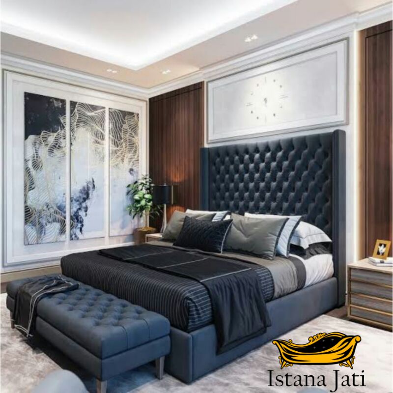 dipan tempat tidur canvas/dipan tempat tidur chesterfield/dipan tempat tidur anak tingkat jati/kursi