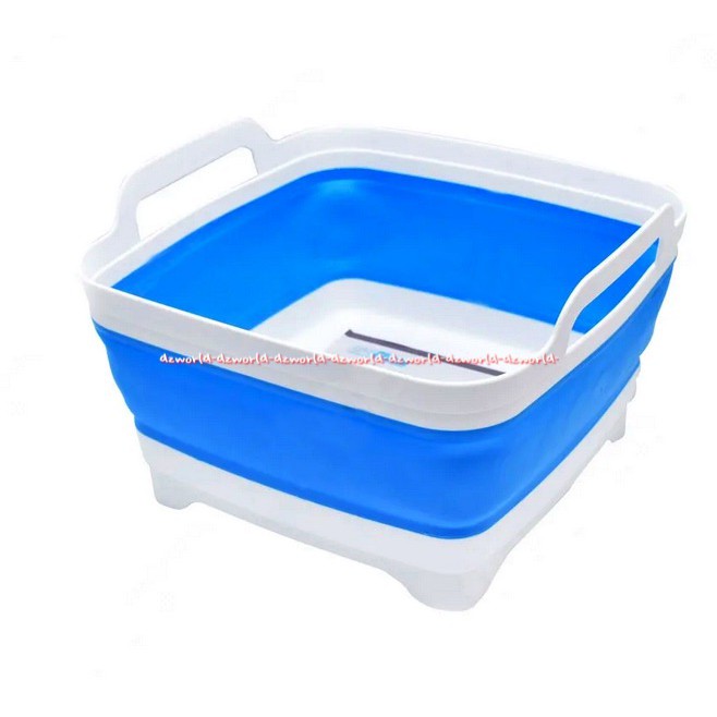 Proclean Collapsible Basin Emper Plastik Kotak Kapasitas 9 Liter Baskom Lipat