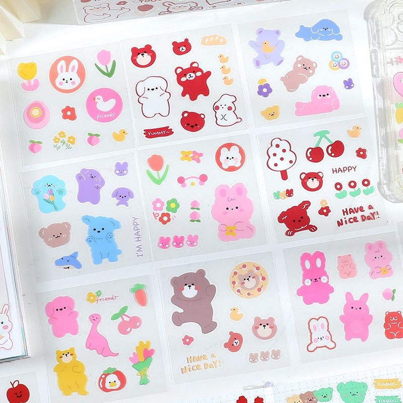 

1 pcs Eceran Sticker Cute Dokorasi Journal Tumbler dll