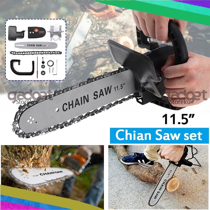 Adapter Gergaji Mesin Elektrik Angular Chainsaw Converter 11.5 Inch