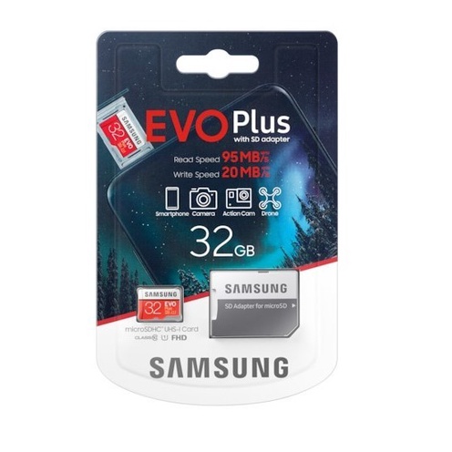 Samsung Evo Plus MicroSD / Micro SD Card 32Gb 95MBps